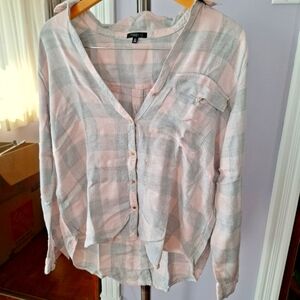 Dynamite plaid button-up shirt